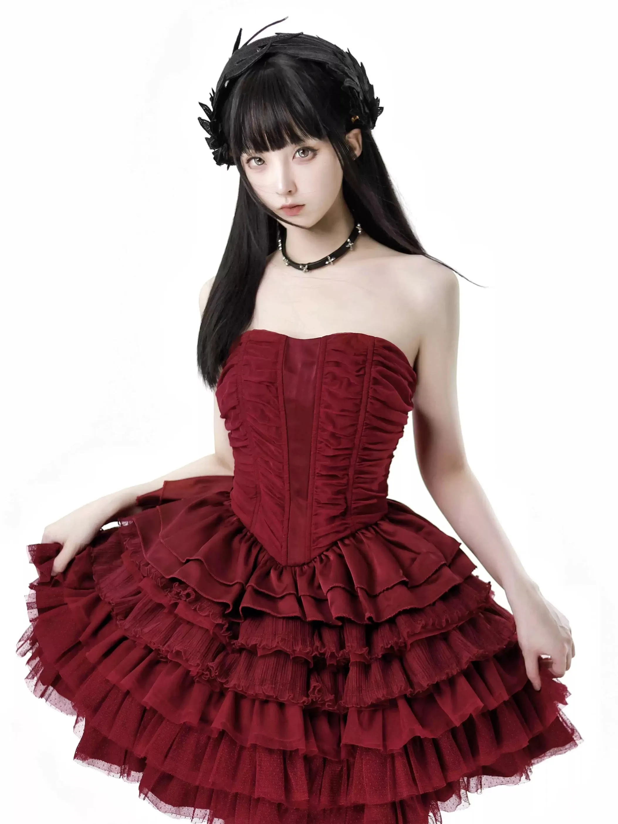 I know I’m your favorite princess cake style corset top dress set