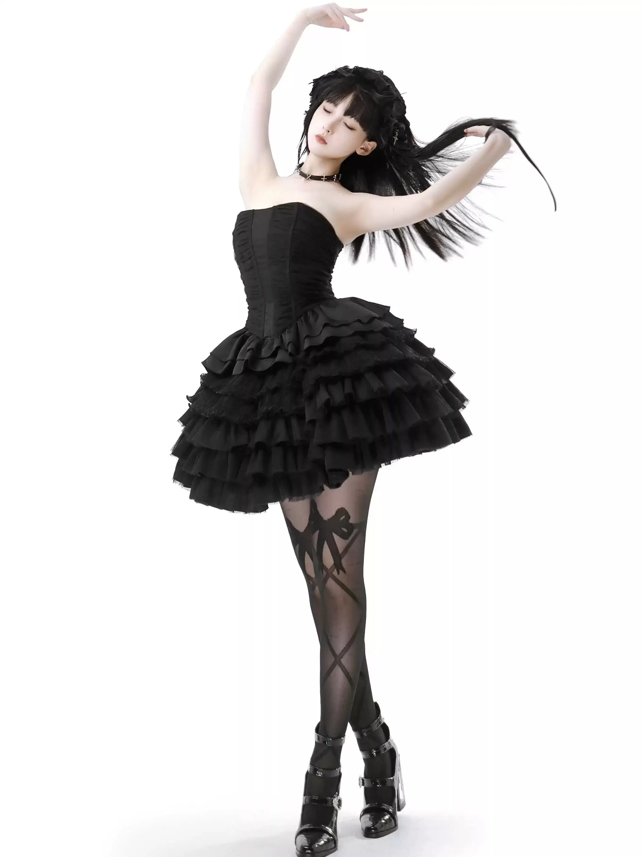 I know I’m your favorite princess cake style corset top dress set