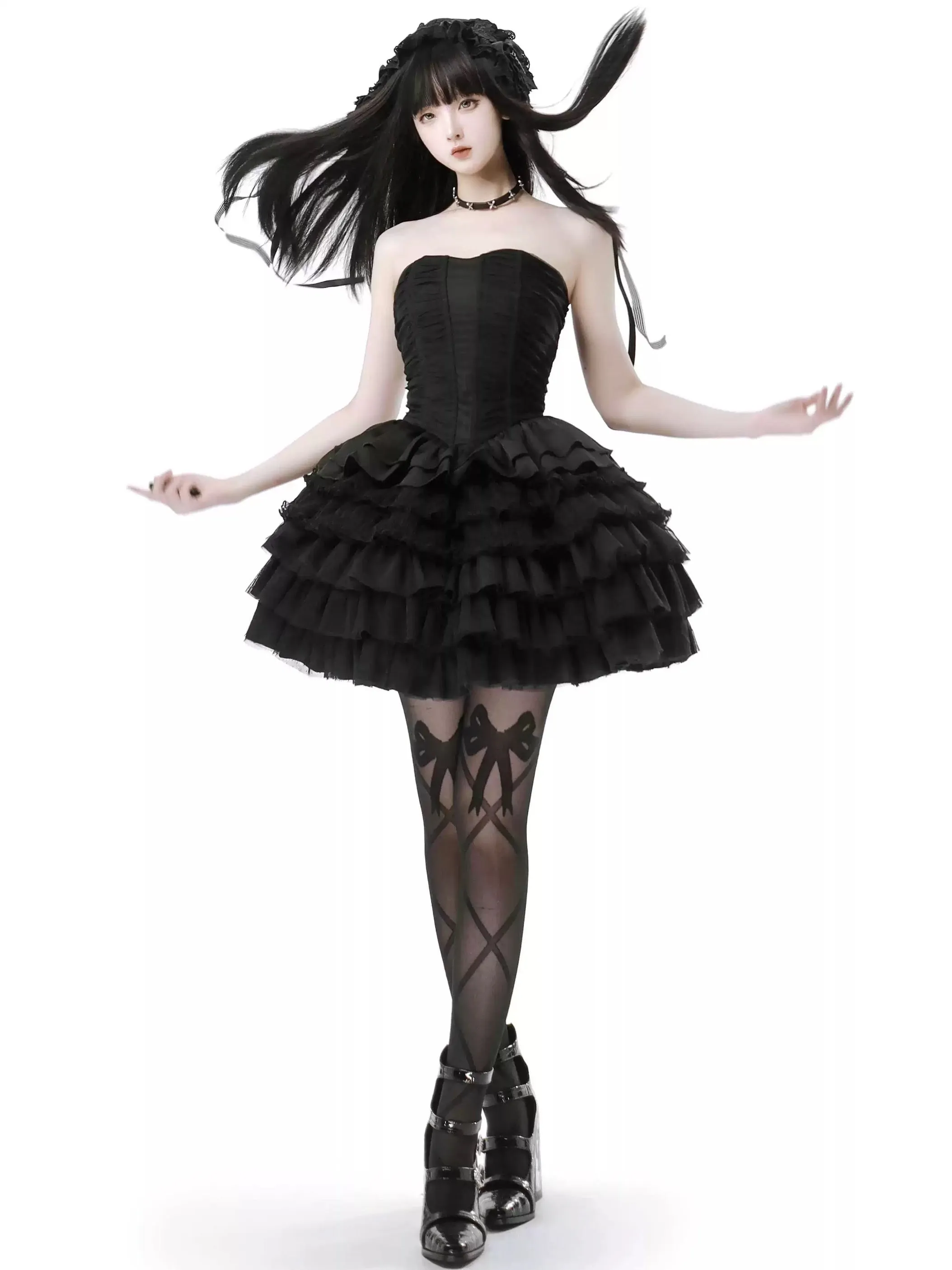 I know I’m your favorite princess cake style corset top dress set