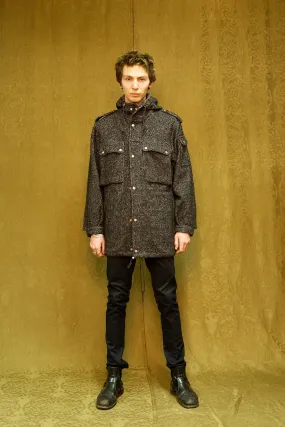 IMMORTAL Peter Parka - Tweed Charcoal and Black