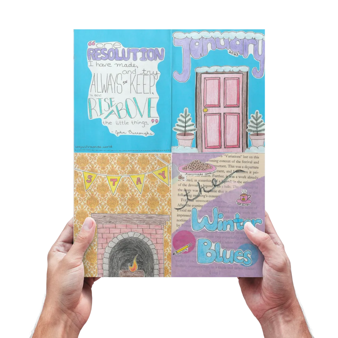 January 2023 Art Journal Zine (FREE SHIPPING)