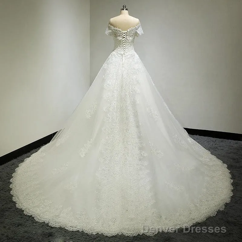 Large Tail Diamond Wedding Short Sleeved Lace High-End Wedding Band