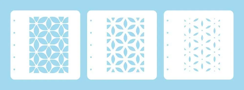 Layered combi stencil set (set of 3) Flower