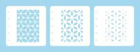 Layered combi stencil set (set of 3) Flower