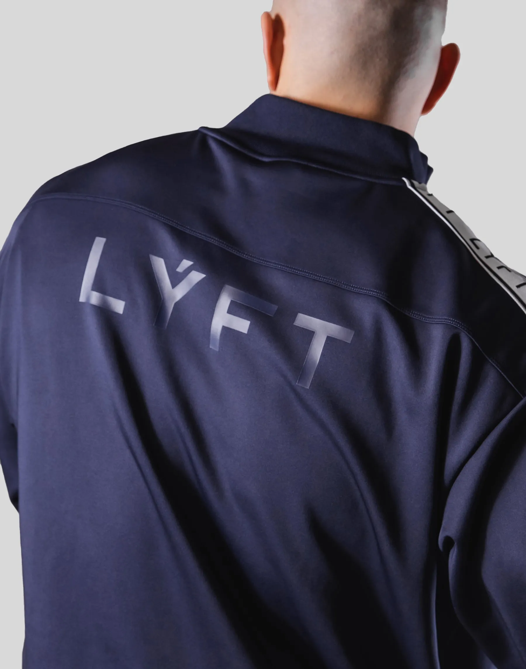 LÝFT Logo Line Track Jacket - Navy