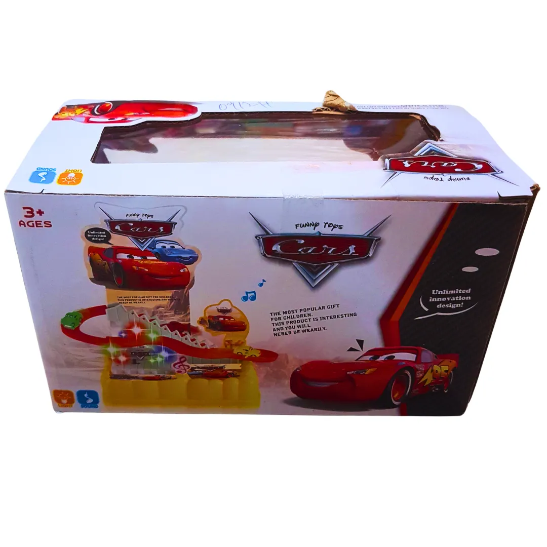 Lightning McQueen Car Track Play Set | Interactive Racing Track with Lights and Music for Kids - Ages 3 