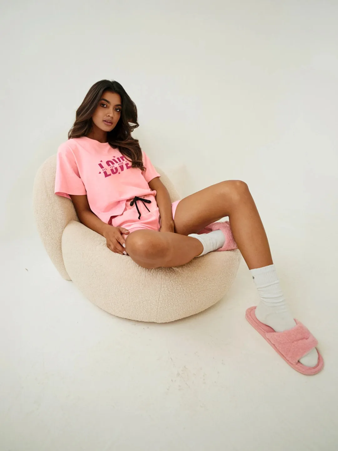 Love Special Cotton T shirt & Shorts Combo set
