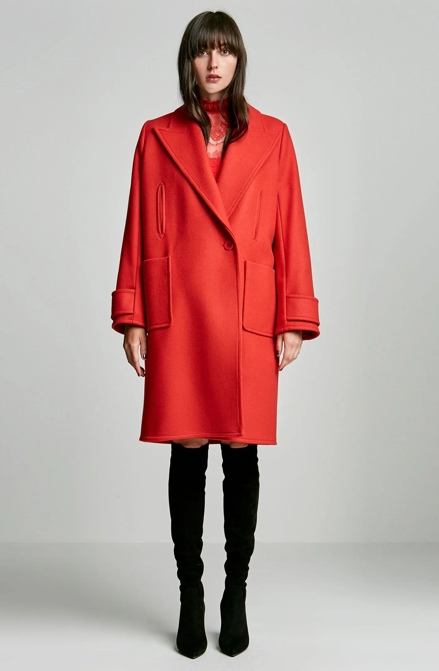 MELTON PEA COAT