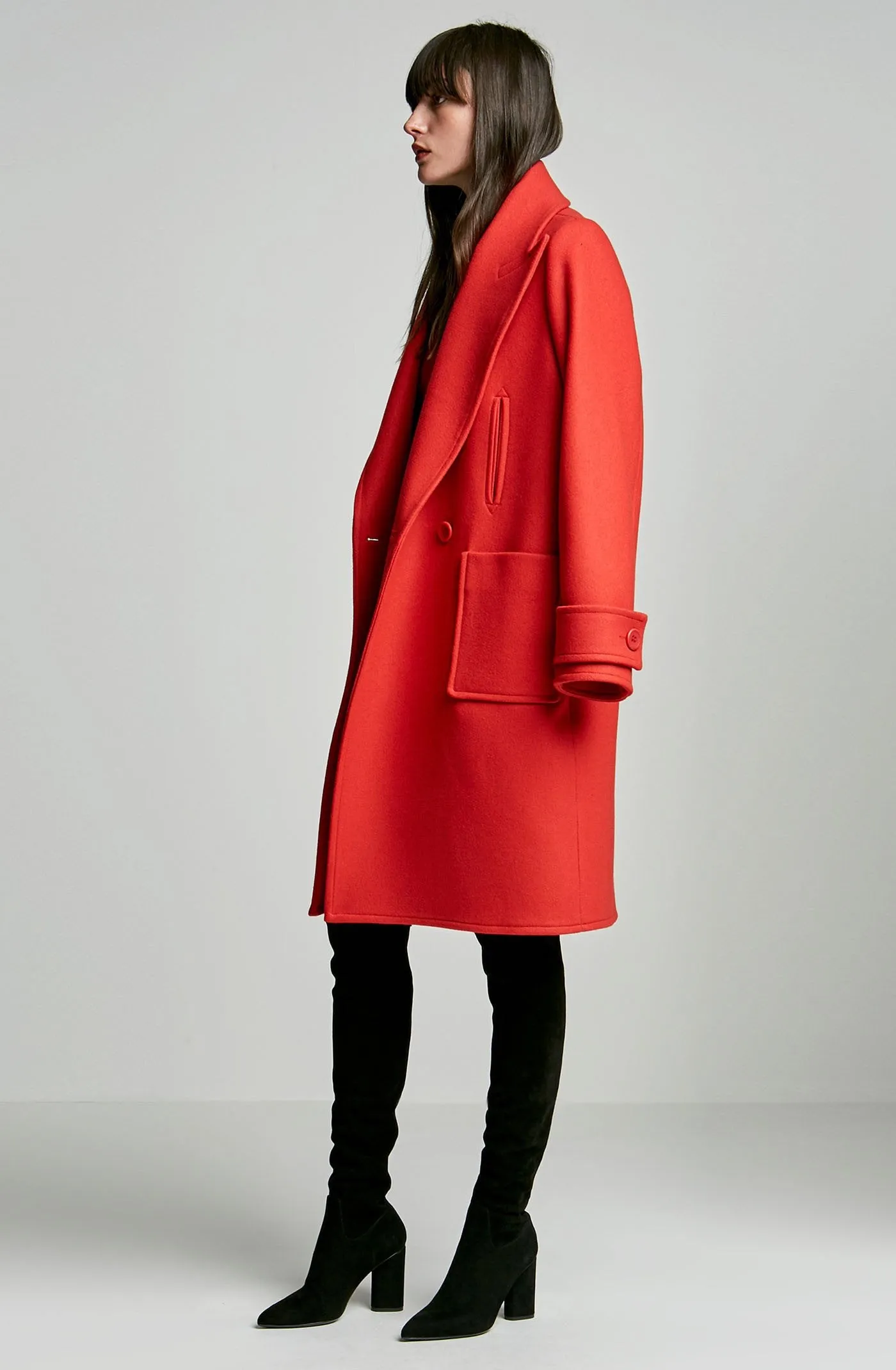 MELTON PEA COAT