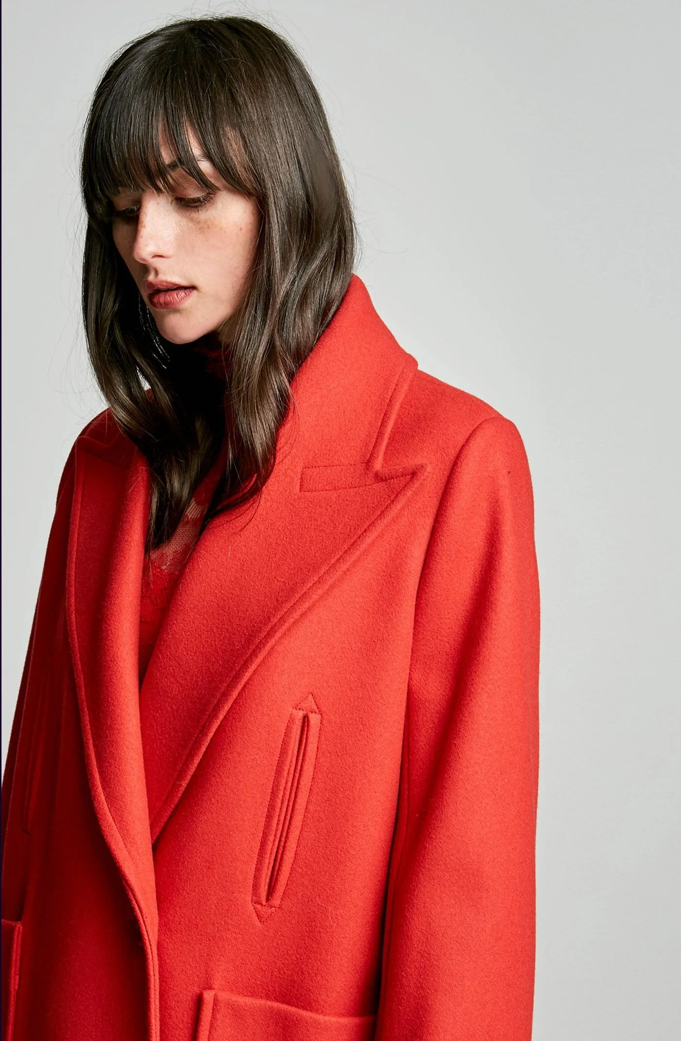 MELTON PEA COAT