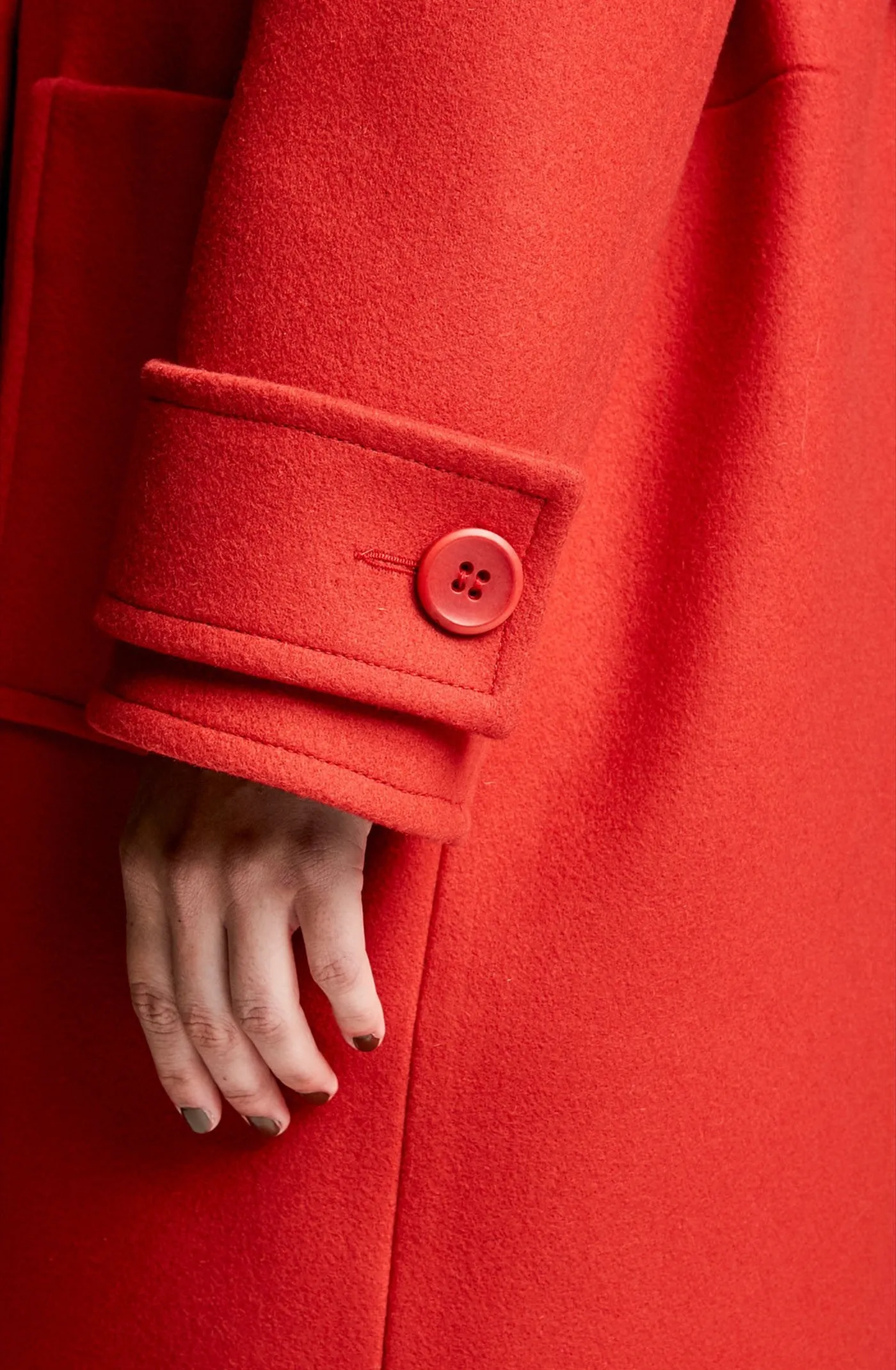 MELTON PEA COAT