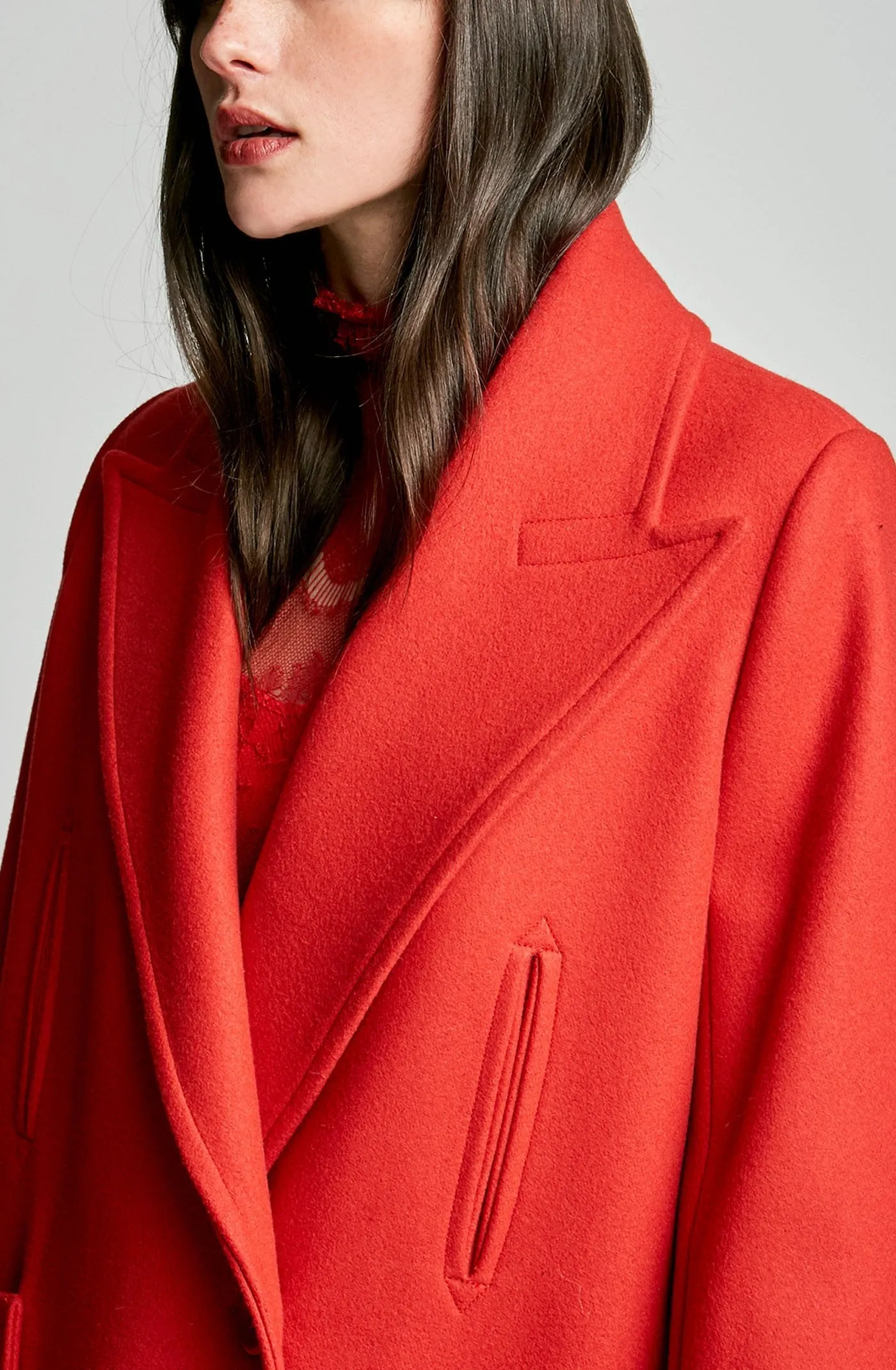 MELTON PEA COAT