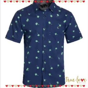 Men Navy Palm