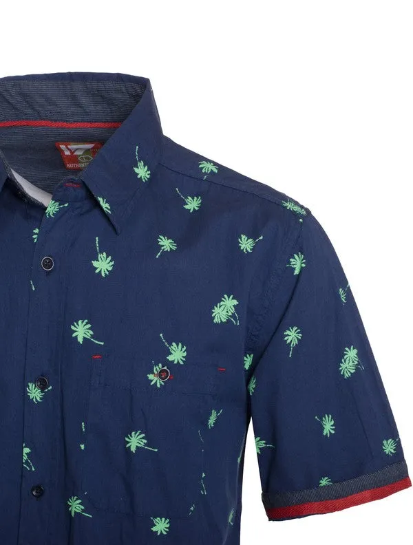 Men Navy Palm