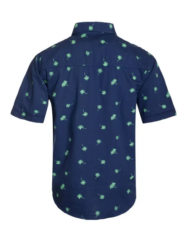 Men Navy Palm
