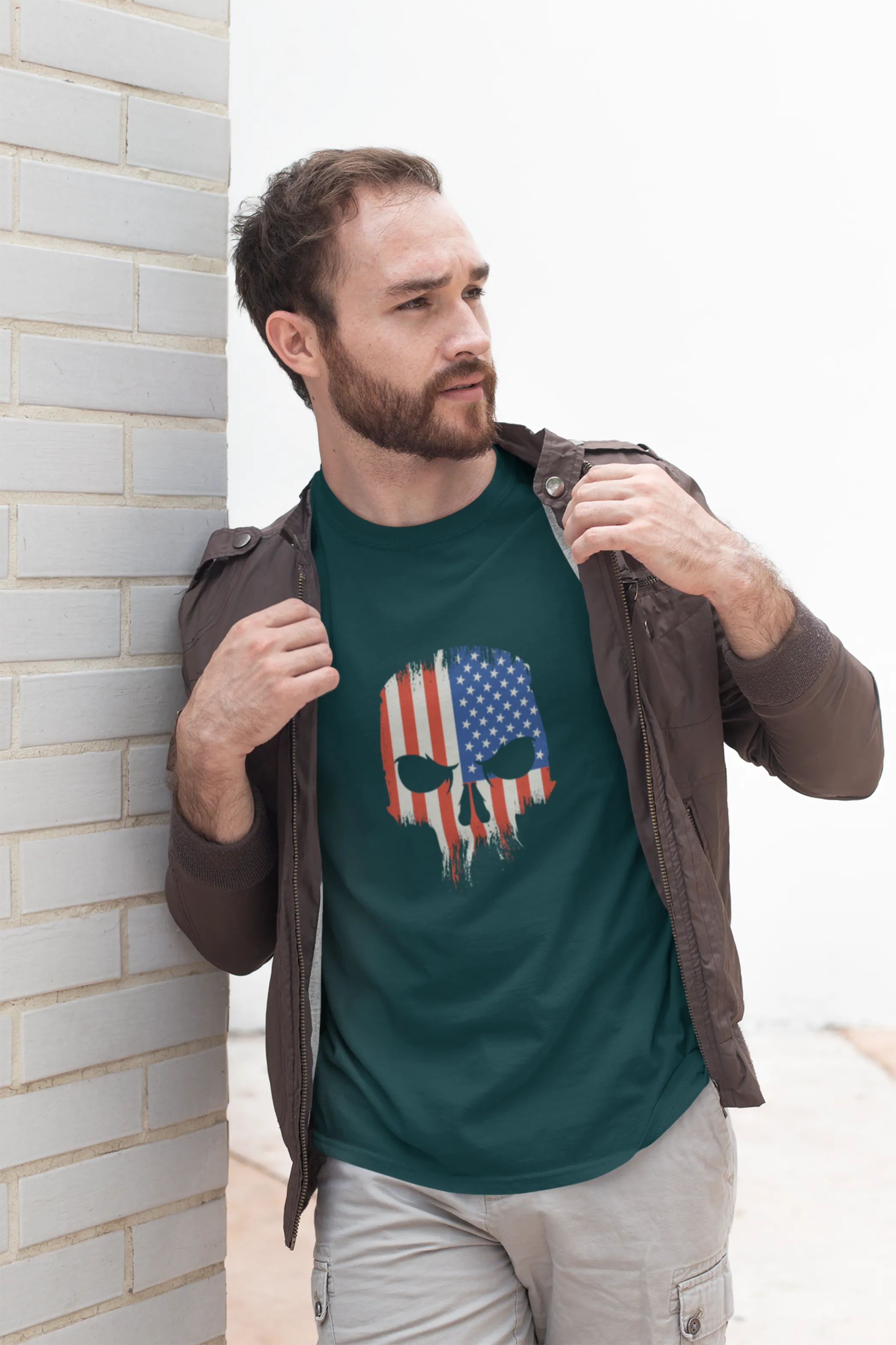 Men'S Skull Printed T-shirt for men