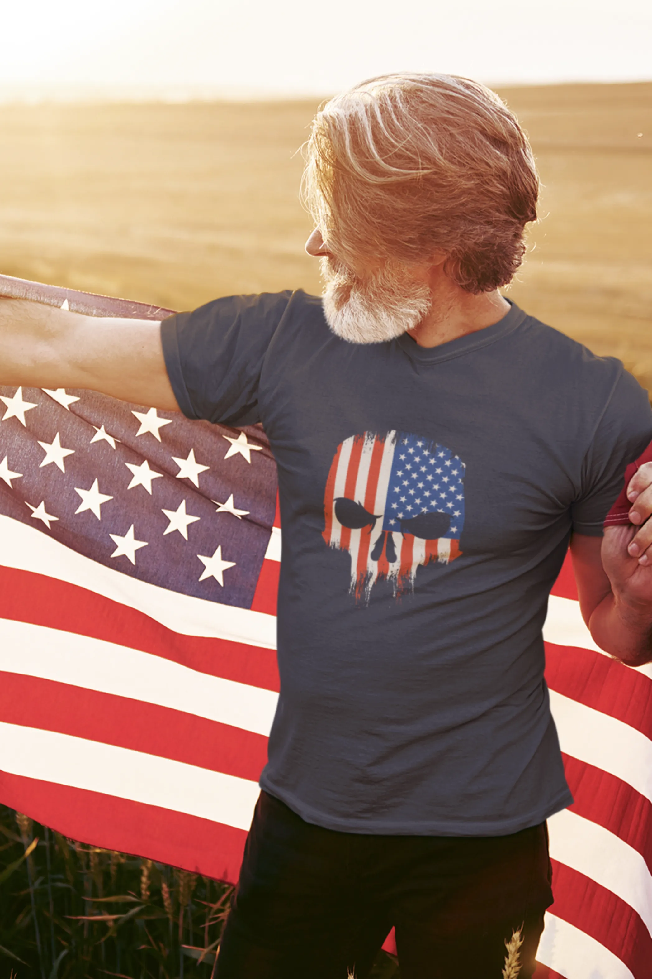 Men'S Skull Printed T-shirt for men