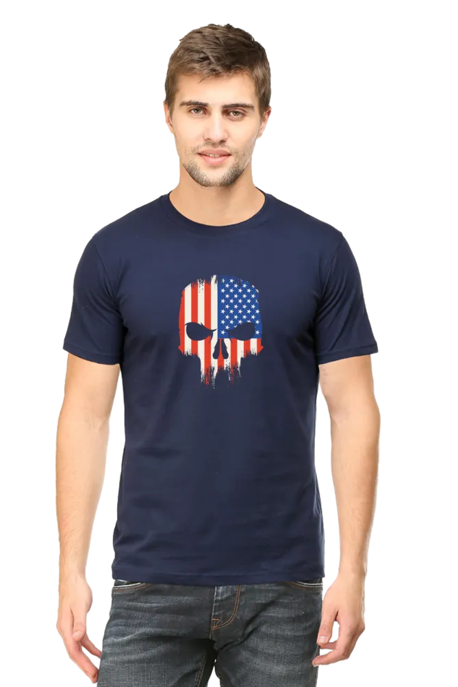 Men'S Skull Printed T-shirt for men