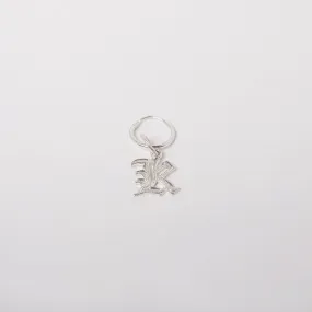 Mia Gothic Charm Earring in Sterling Silver