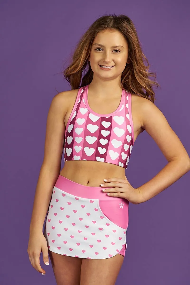 Mid Rise Skirt in Heart You
