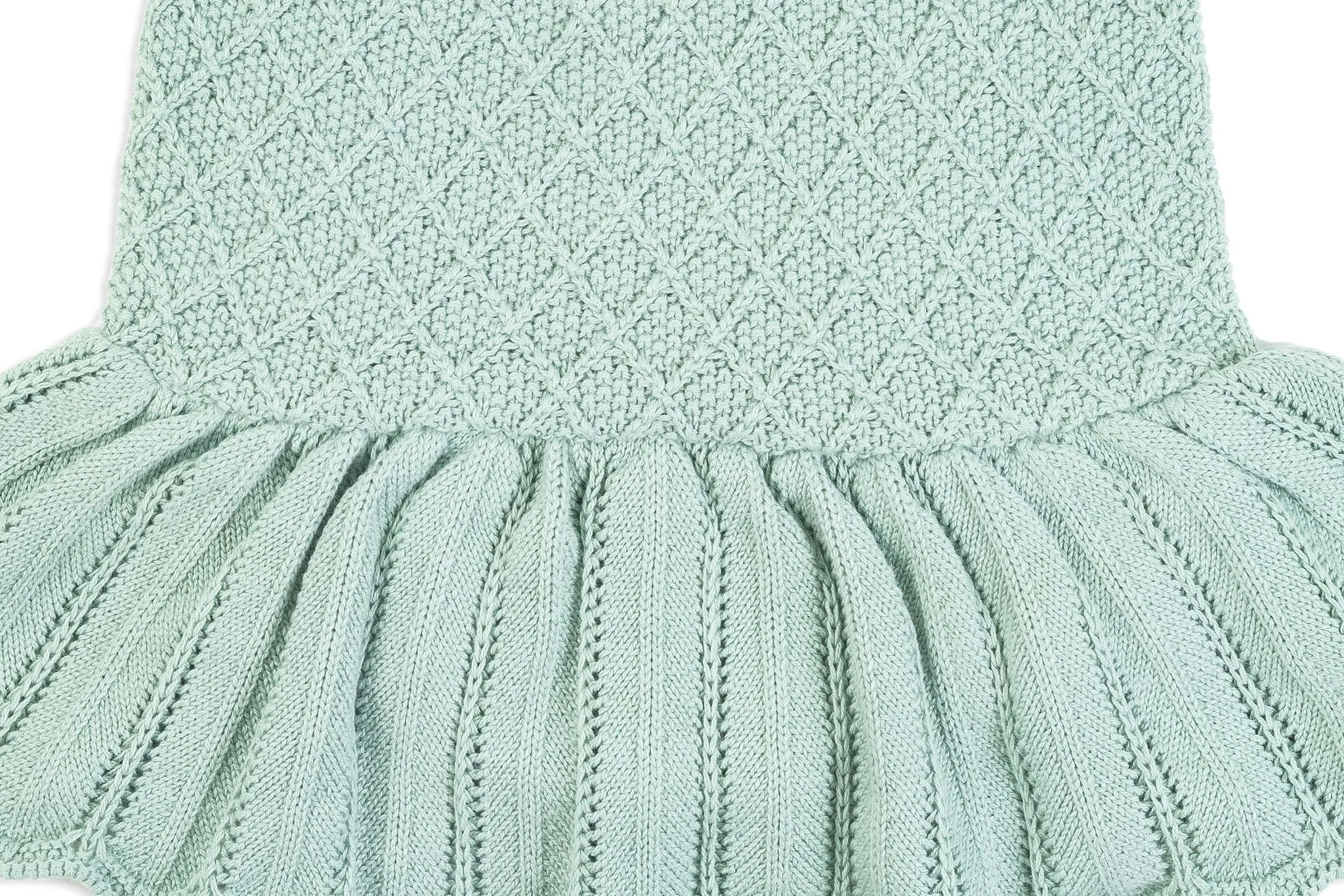Mint Knit Skirt Romper