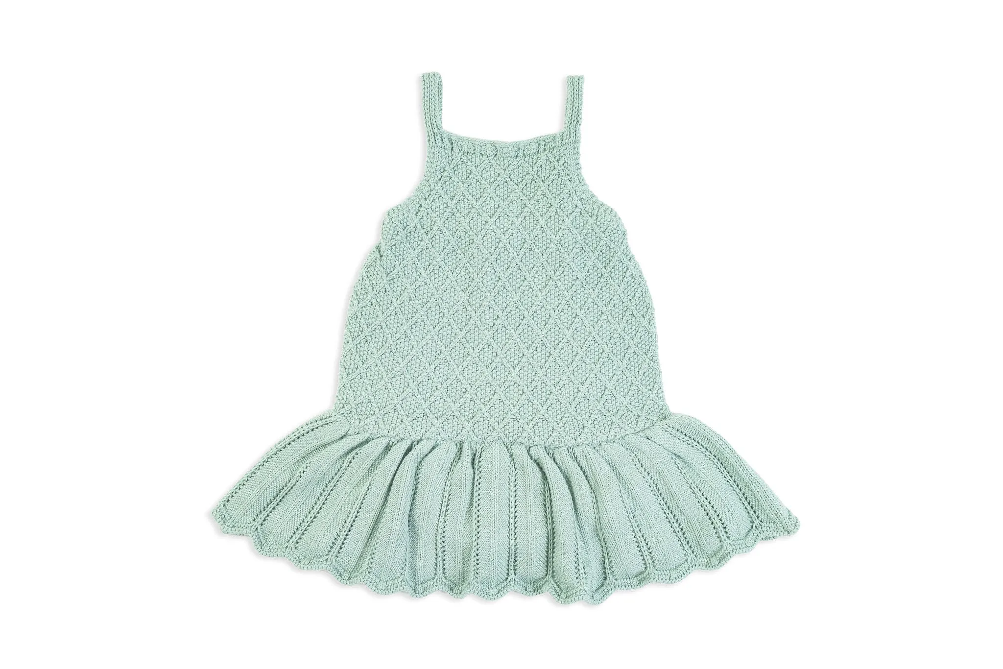 Mint Knit Skirt Romper