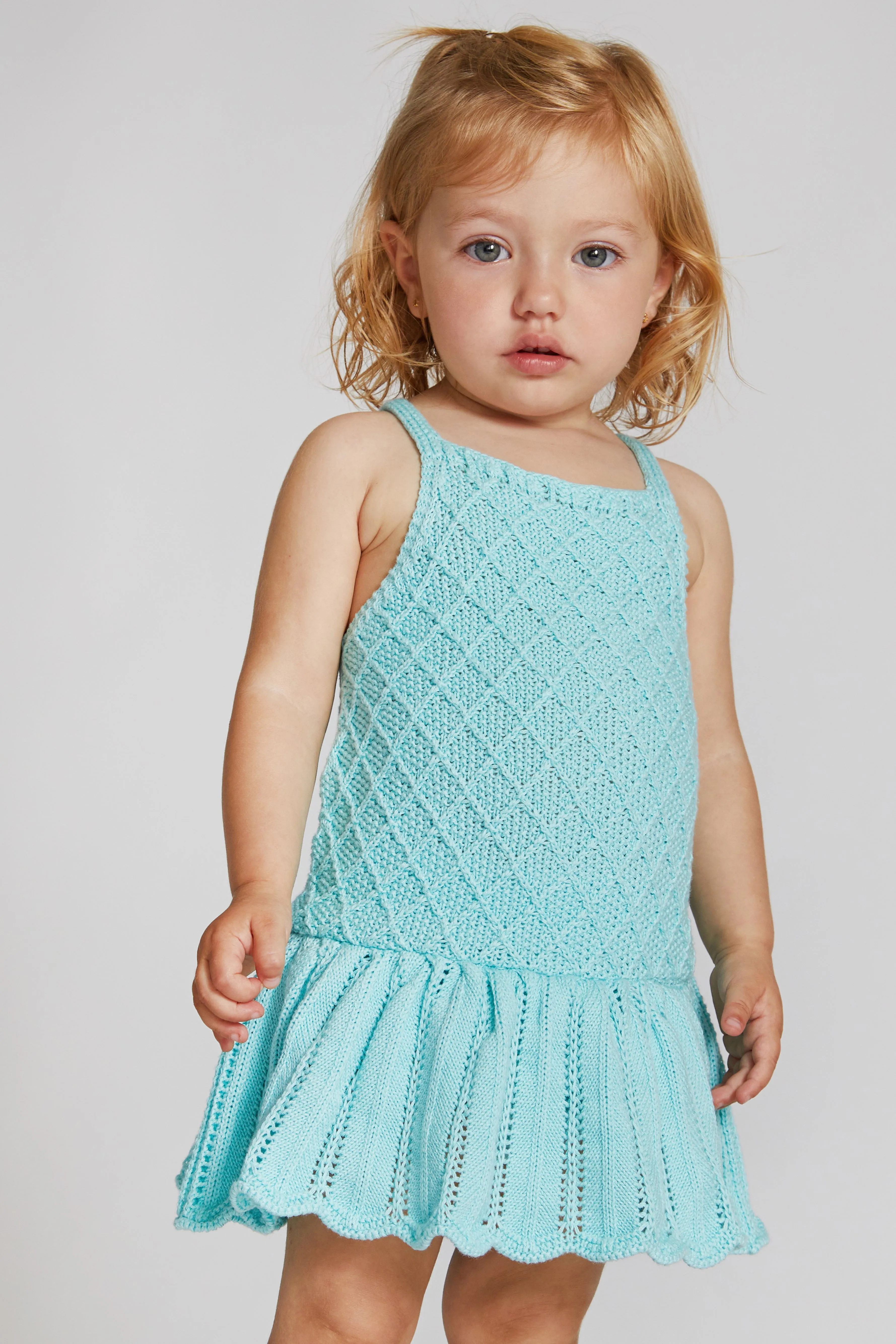 Mint Knit Skirt Romper
