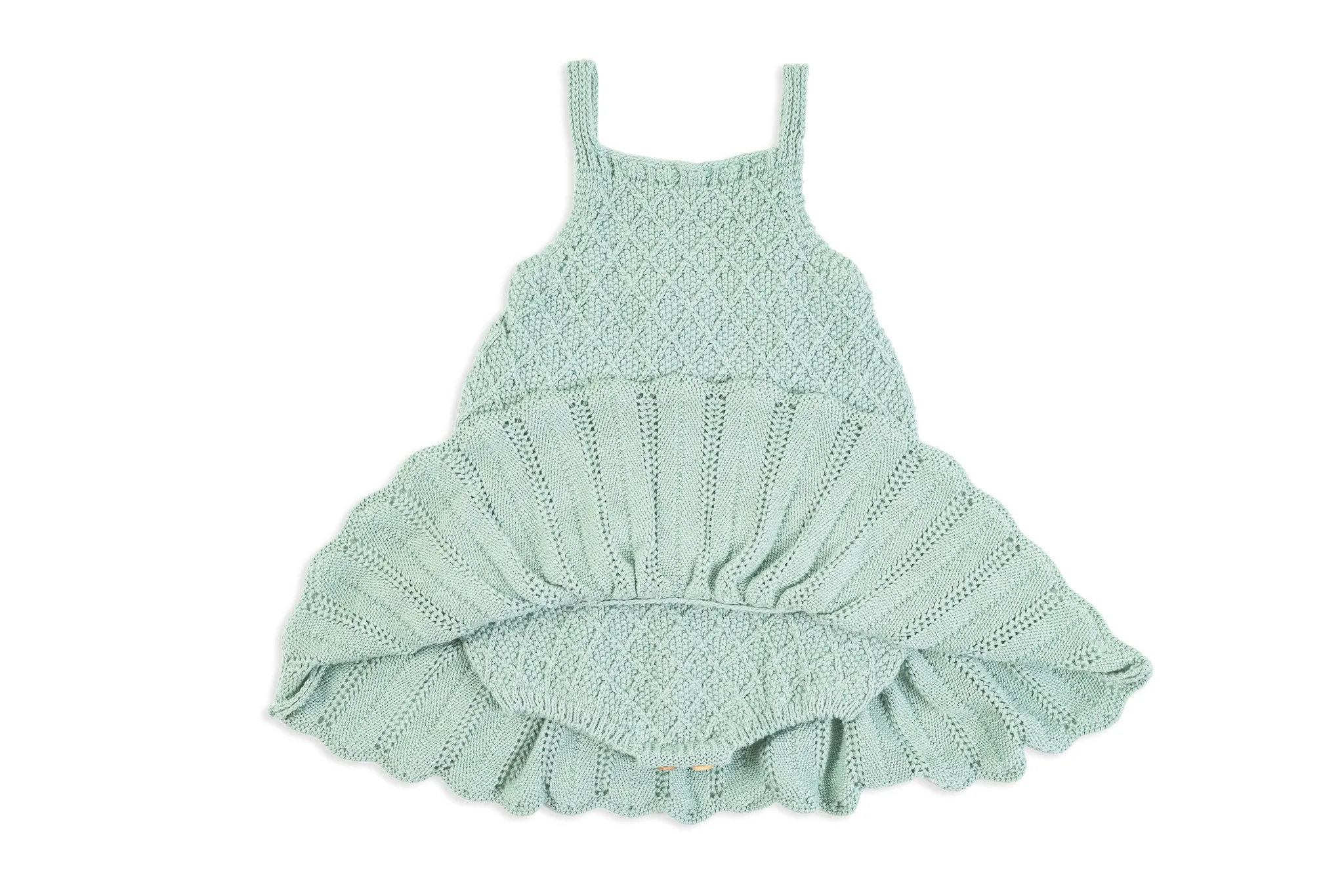 Mint Knit Skirt Romper