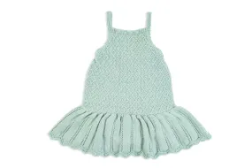 Mint Knit Skirt Romper
