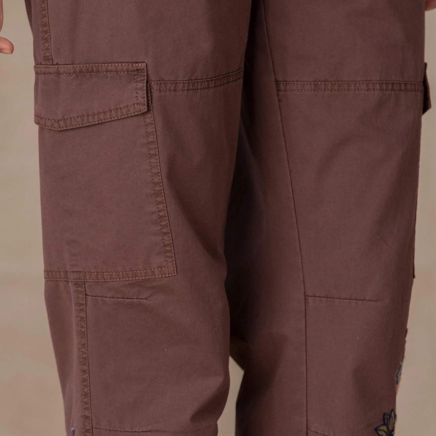 Natalia Embroidered Pants, Petite