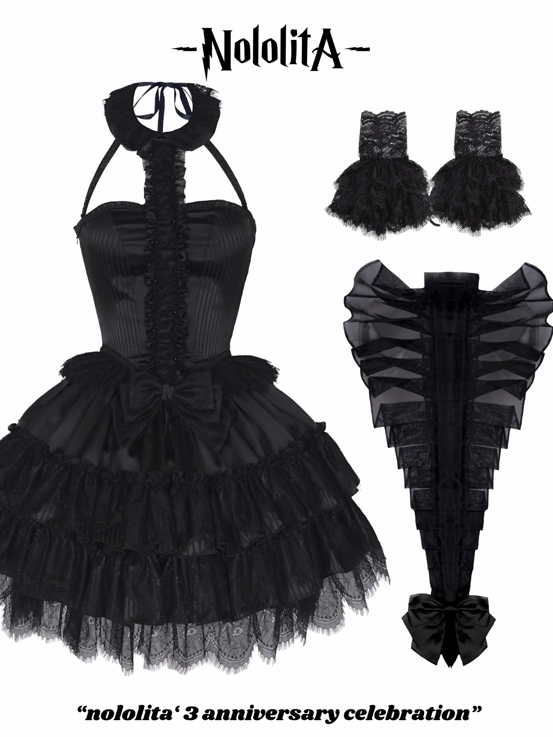 [Nololita Pre-order till Nov 2023] Dragon Queen Gothic Lolita Dress Set