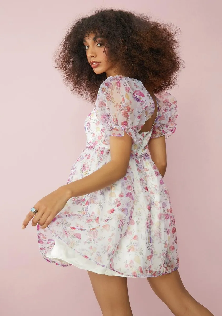 On A Whim Chiffon Babydoll Dress