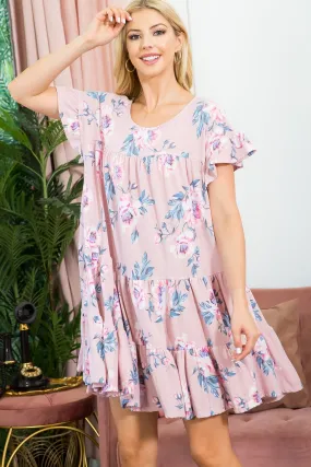 PINK FLORAL DRESS