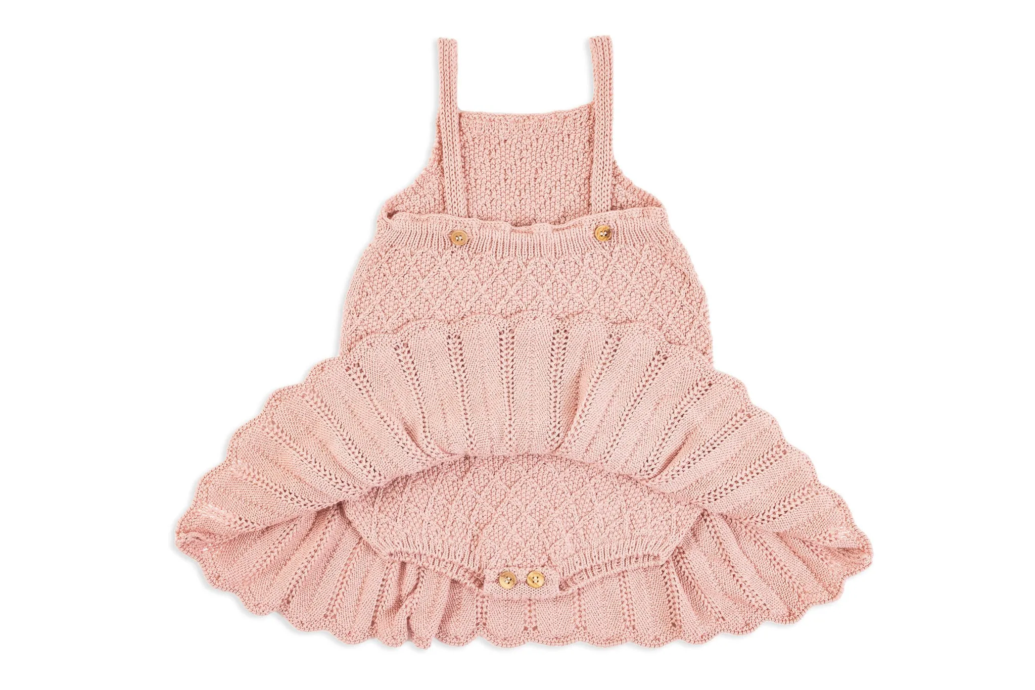 Pink Knit Skirt Romper