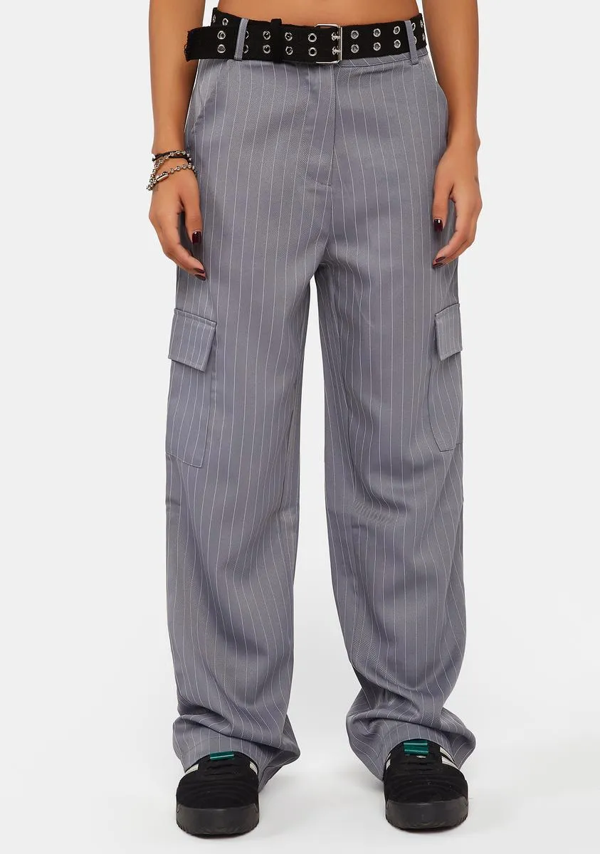 Pinstripe Cargo Pants