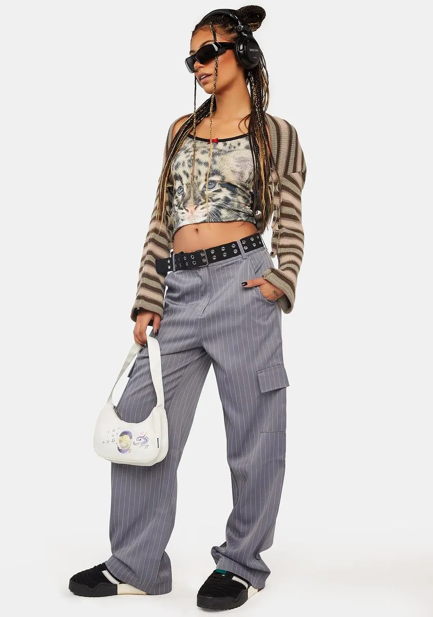 Pinstripe Cargo Pants