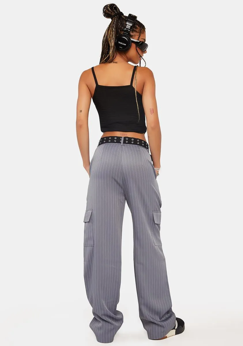 Pinstripe Cargo Pants