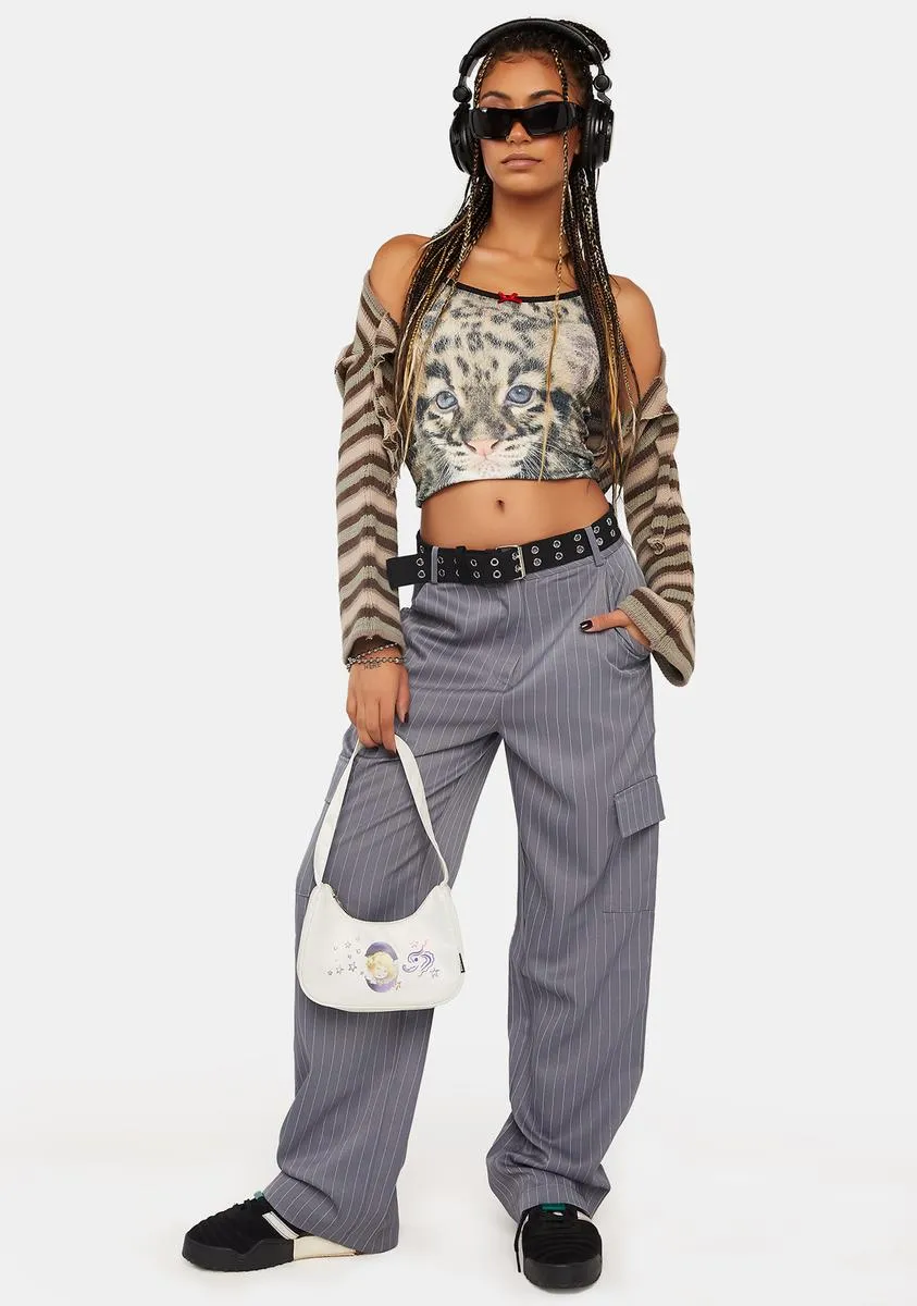 Pinstripe Cargo Pants