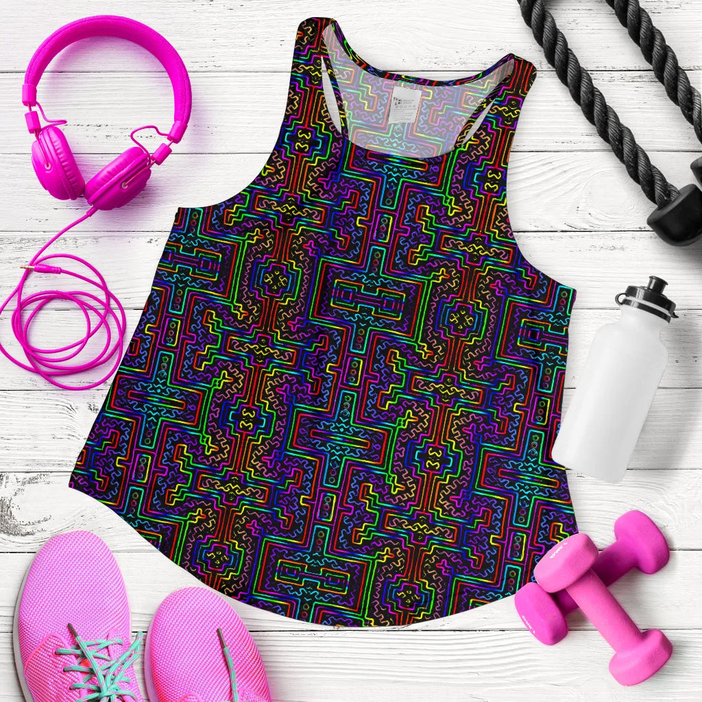 Prismatic Overlay | Women's Racerback Tank | Hakan Hisim