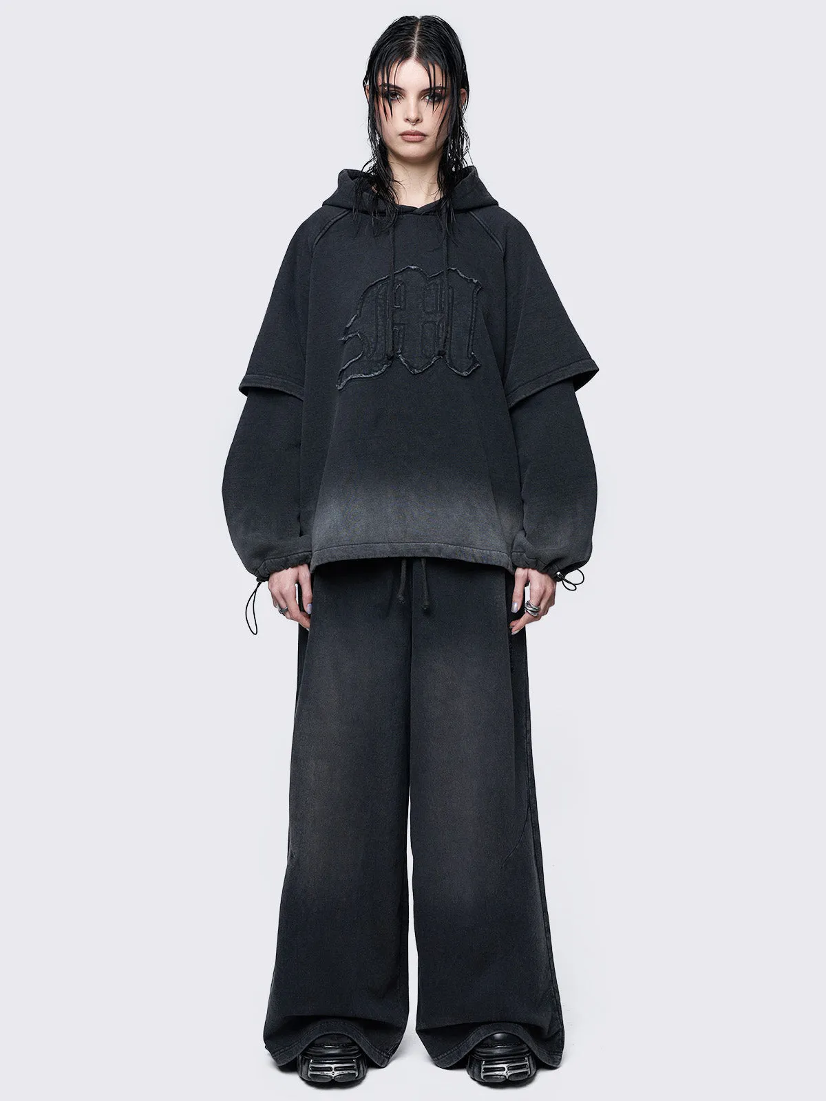 Rae Wash Layered Hoodie