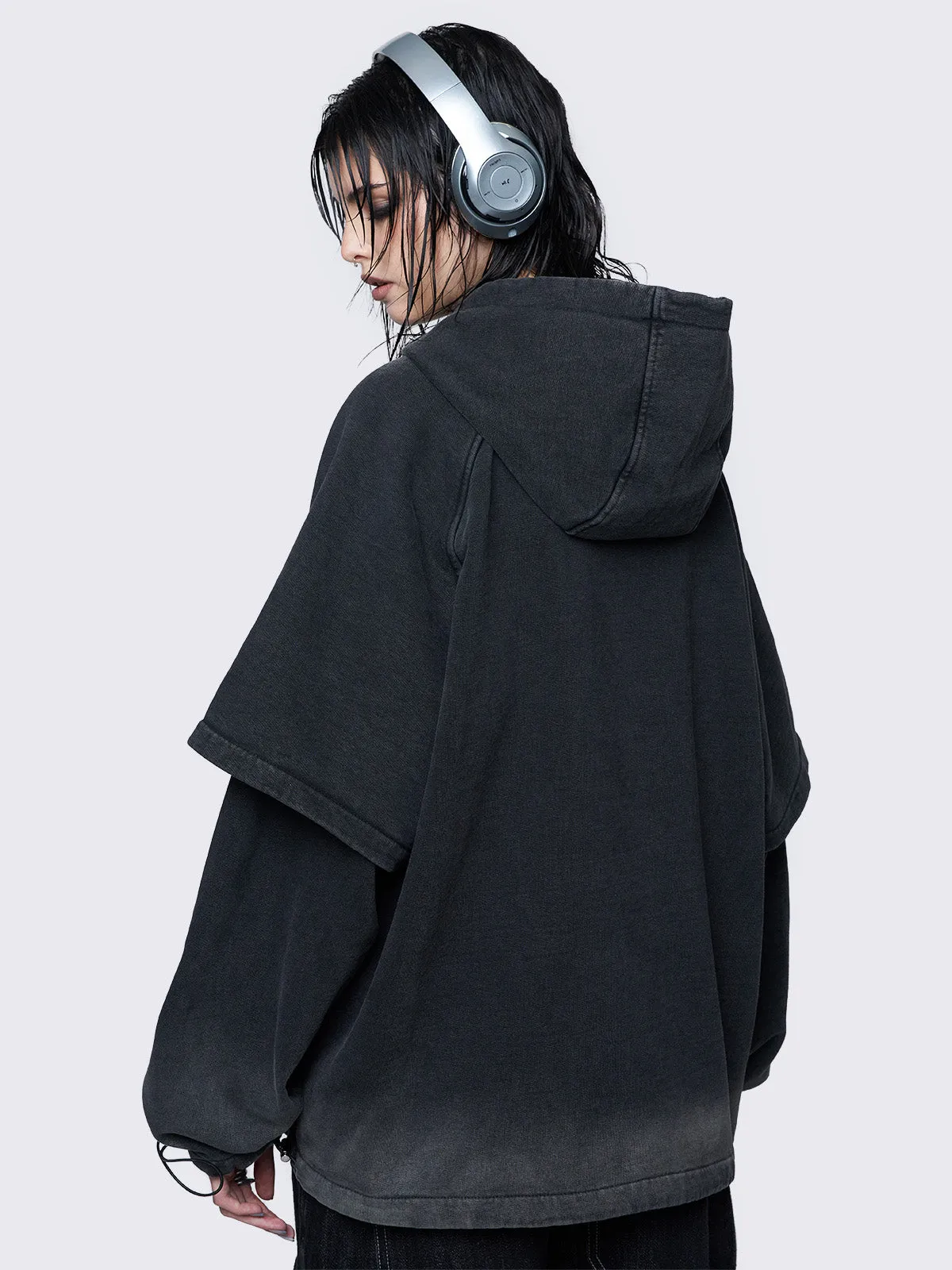 Rae Wash Layered Hoodie