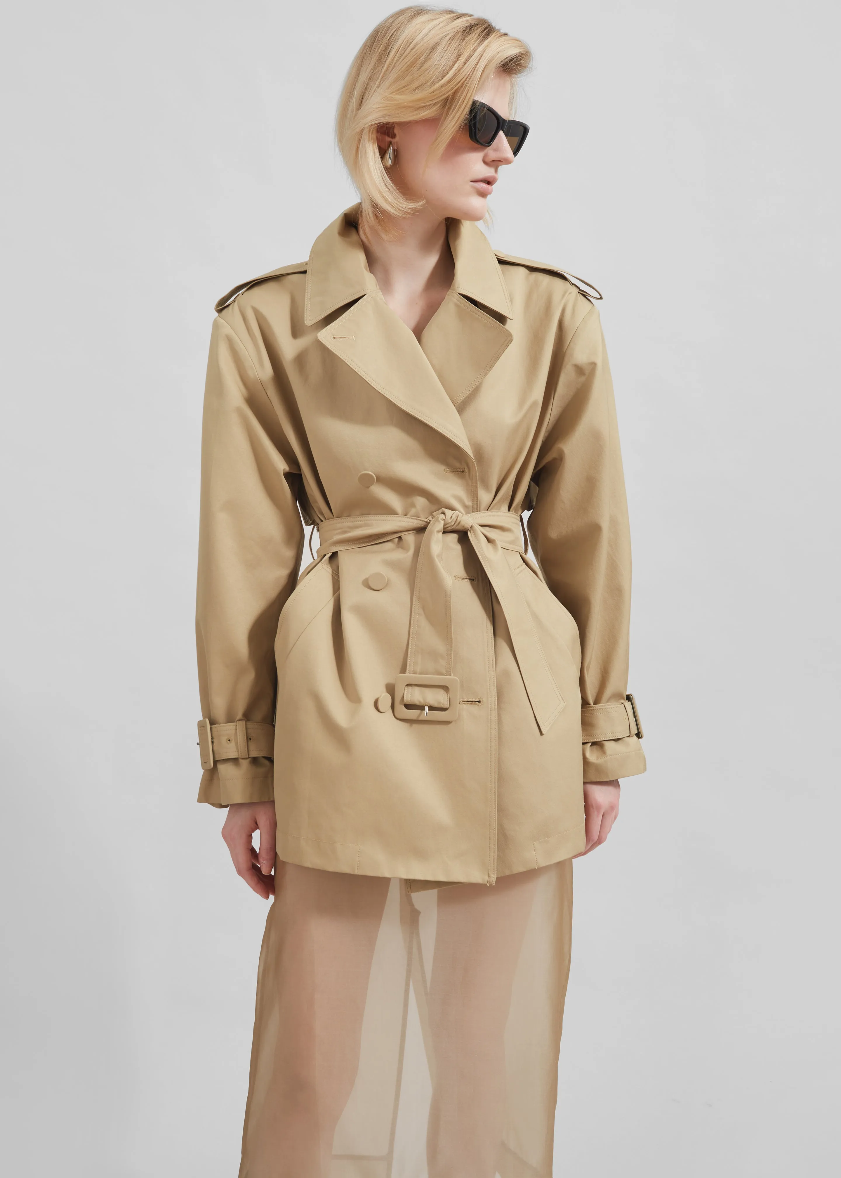 Raleigh Trench Coat - Beige