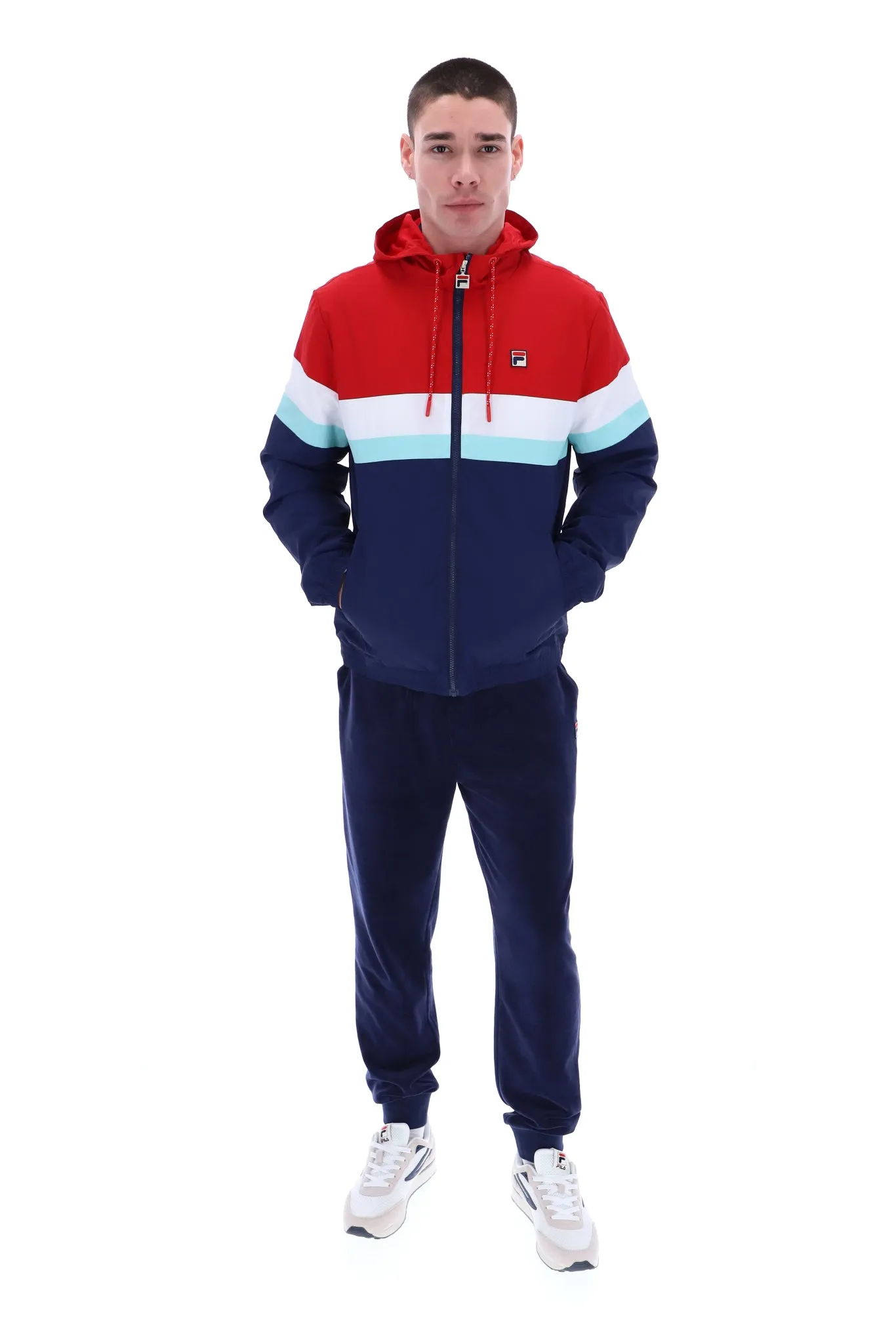 Shaan Colour Block Zip Up Jacket