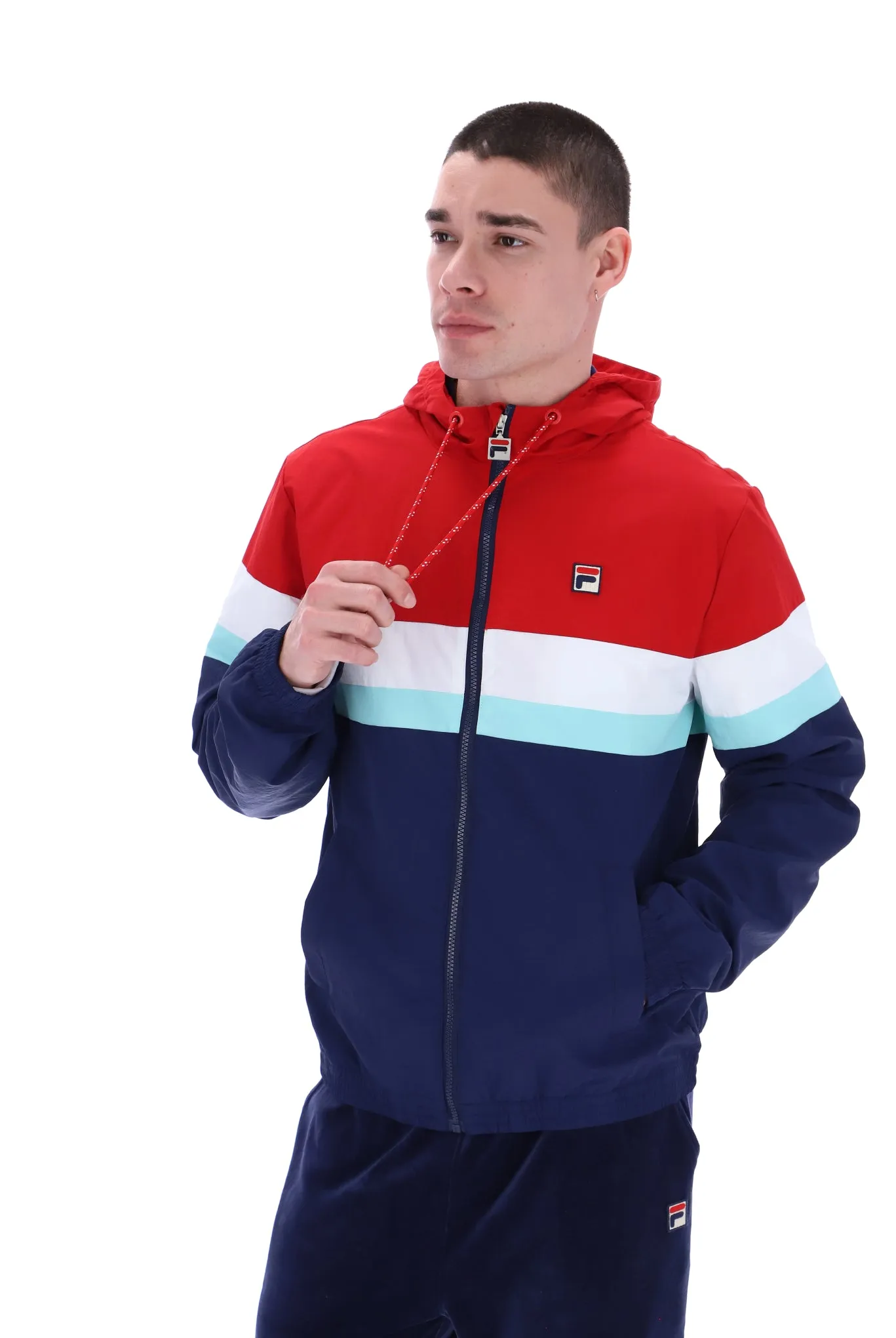 Shaan Colour Block Zip Up Jacket