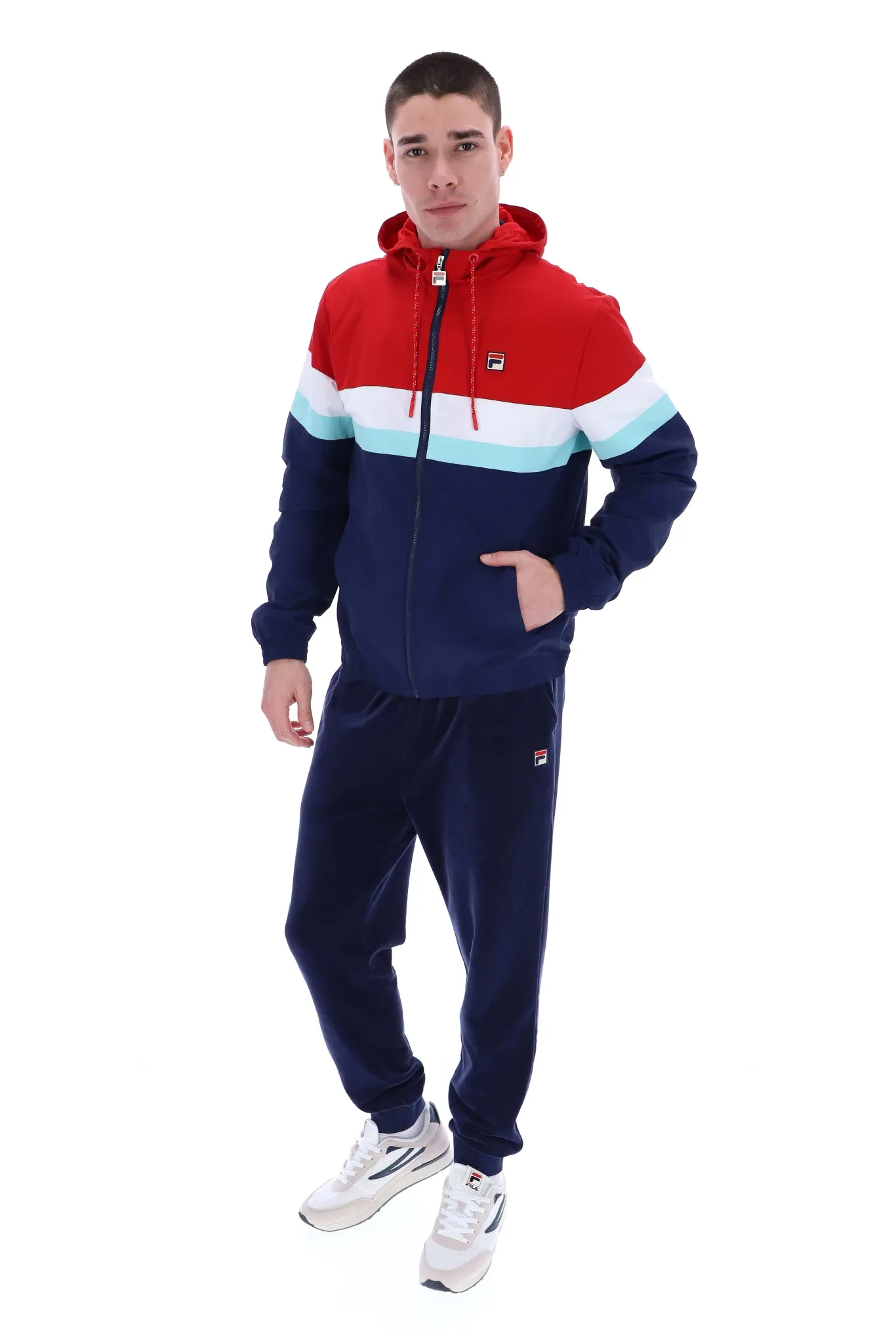 Shaan Colour Block Zip Up Jacket