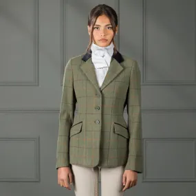 Shires Aubrion Ladies Saratoga Tweed Jacket Red/Yellow/Blue Check