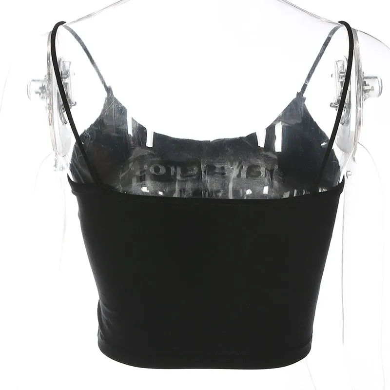 'That's Gross' Black Crop Top
