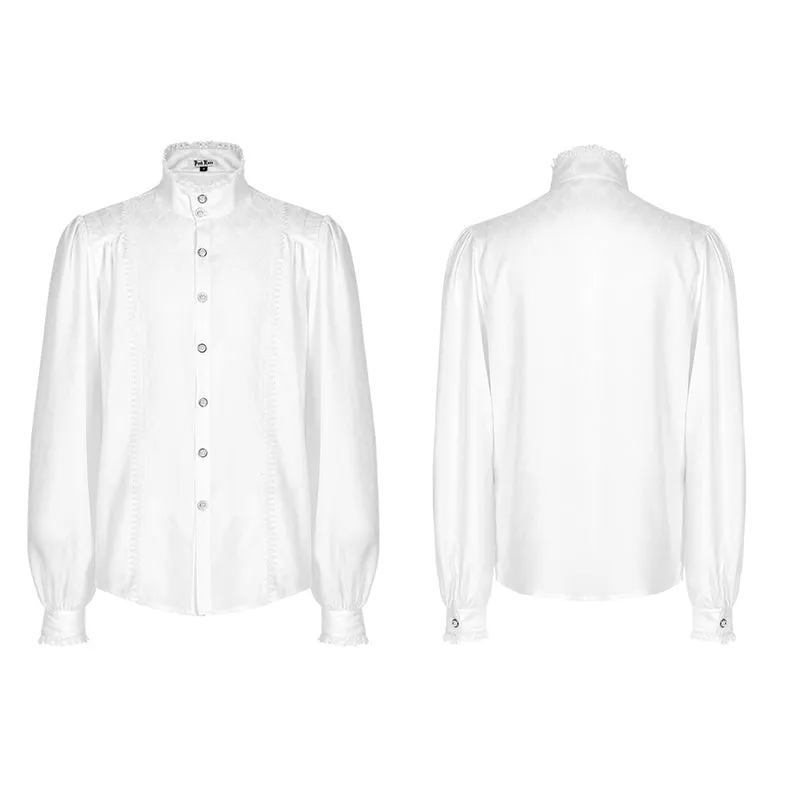 The Noble Prince Gothic Dragon Scale Jacquard Soft And Silky Shirt