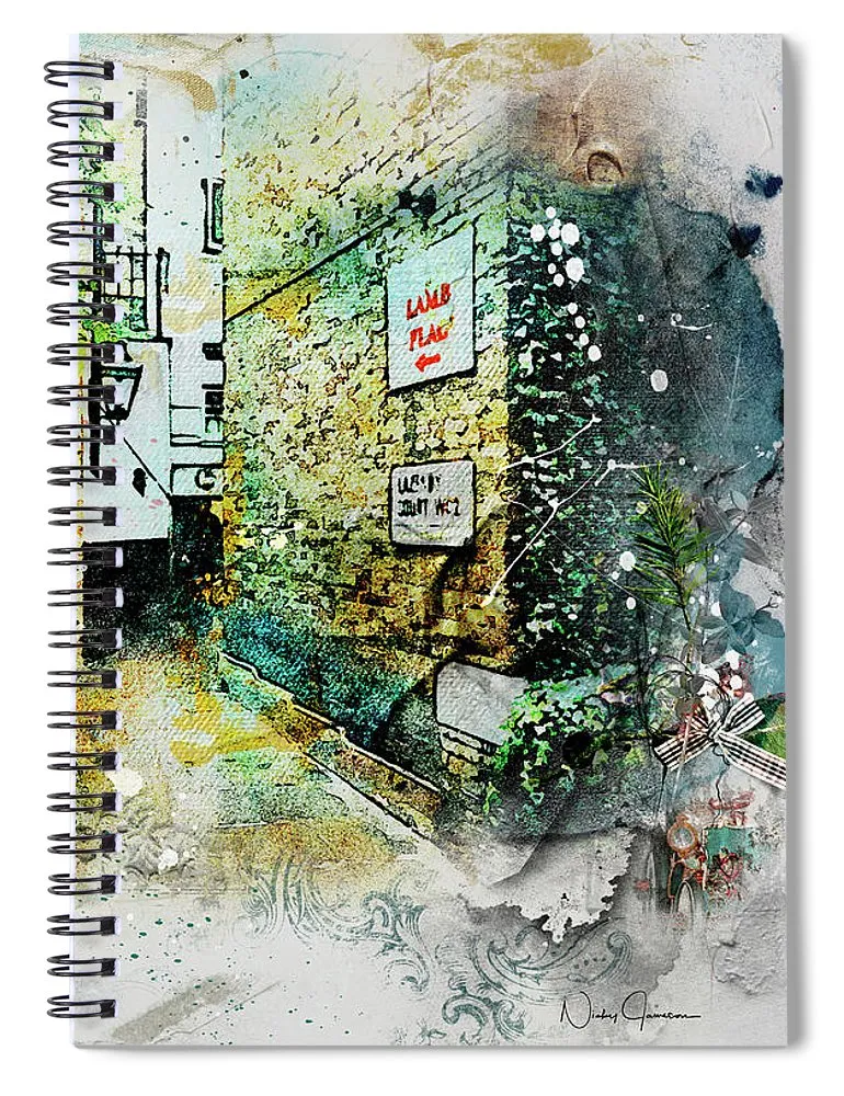 This Way to Lamb and Flag - Spiral Notebook