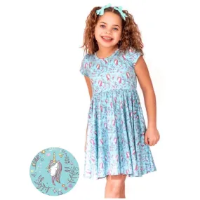 Twirl Dress Unicorn and Hearts, Size 2T